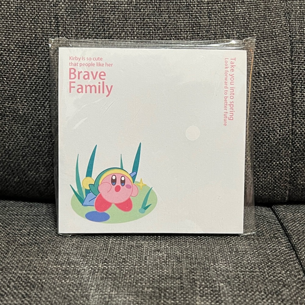 Pokémon Kirby Sticky Note Pad Stationary Kawaii